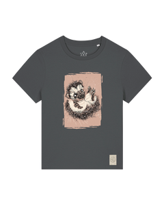 bio-female-medium fit-tshirt-igel-sttw172-eisen-front