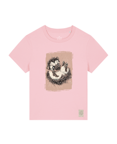 bio-female-medium fit-tshirt-igel-sttw172-flamingo-front