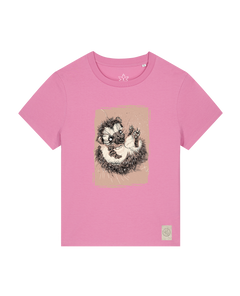 bio-female-medium fit-tshirt-igel-sttw172-kaugummi-front