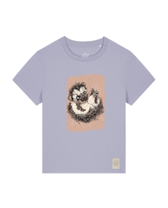 bio-female-medium fit-tshirt-igel-sttw172-lavender-front