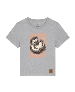 bio-female-medium fit-tshirt-igel-sttw172-mausgrau-front