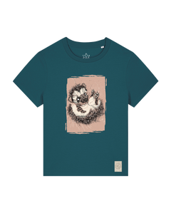 bio-female-medium fit-tshirt-igel-sttw172-nordmanntanne-front