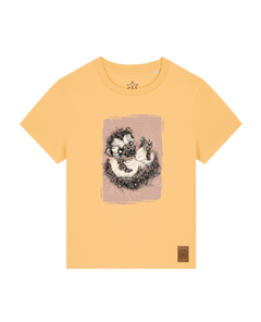 bio-female-medium fit-tshirt-igel-sttw172-senfkorn-front