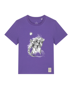 bio-female-medium fit-tshirt-iguana-sttw172-blaukraut-front