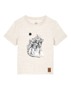 bio-female-medium fit-tshirt-iguana-sttw172-elbsandstein-front