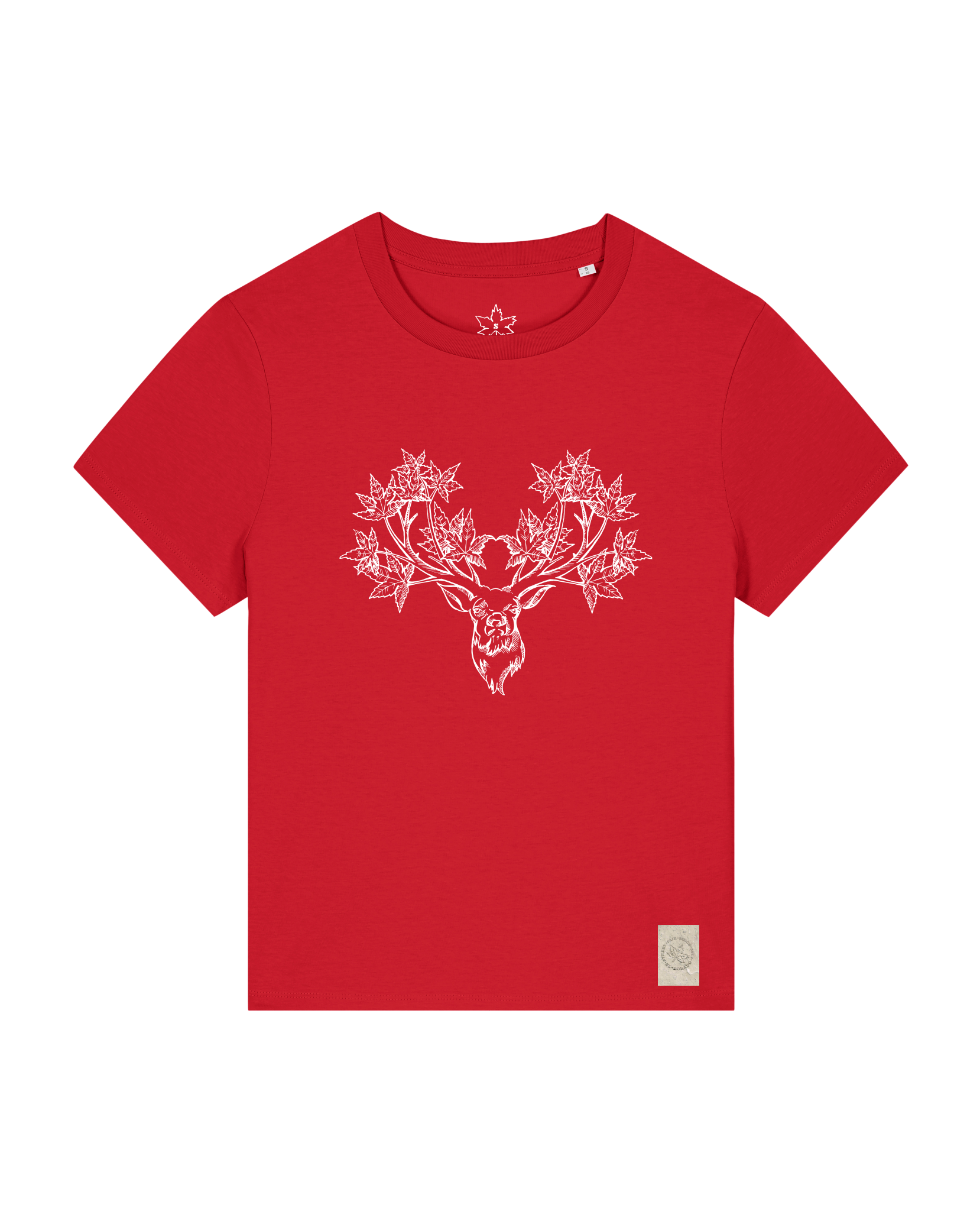 bio-female-medium fit-tshirt-king of wood-sttw172-erdbeere-front