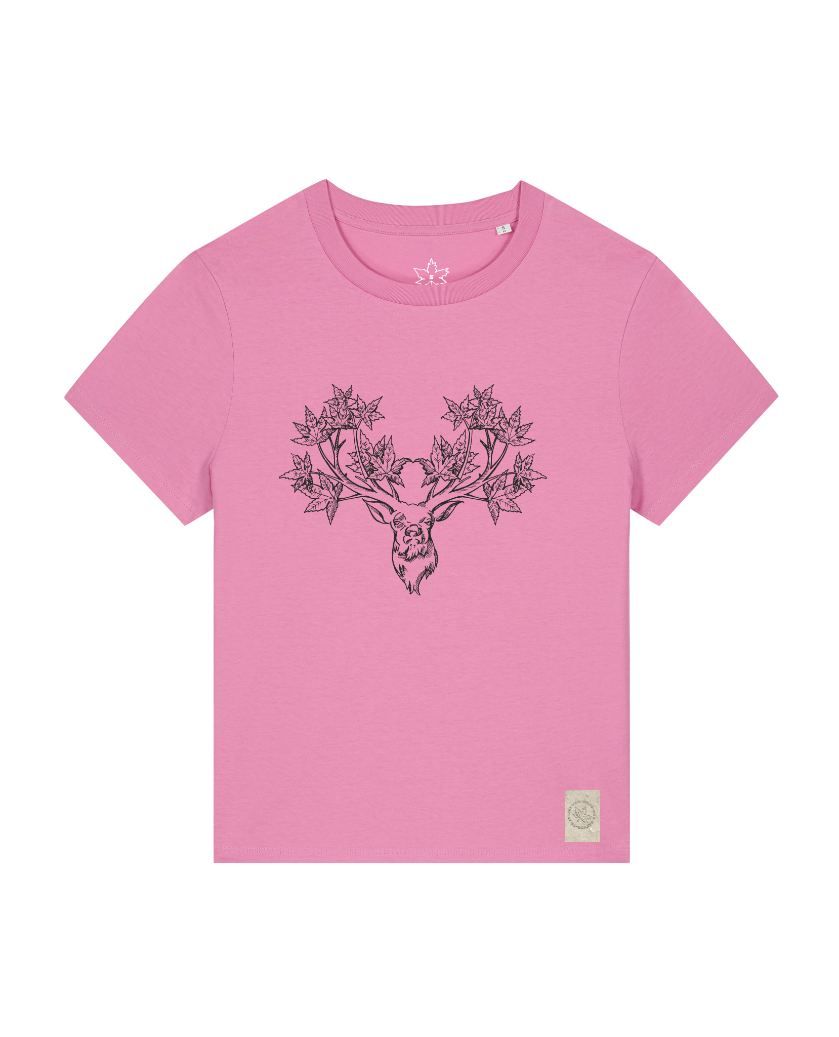 bio-female-medium fit-tshirt-king of wood-sttw172-kaugummi-front