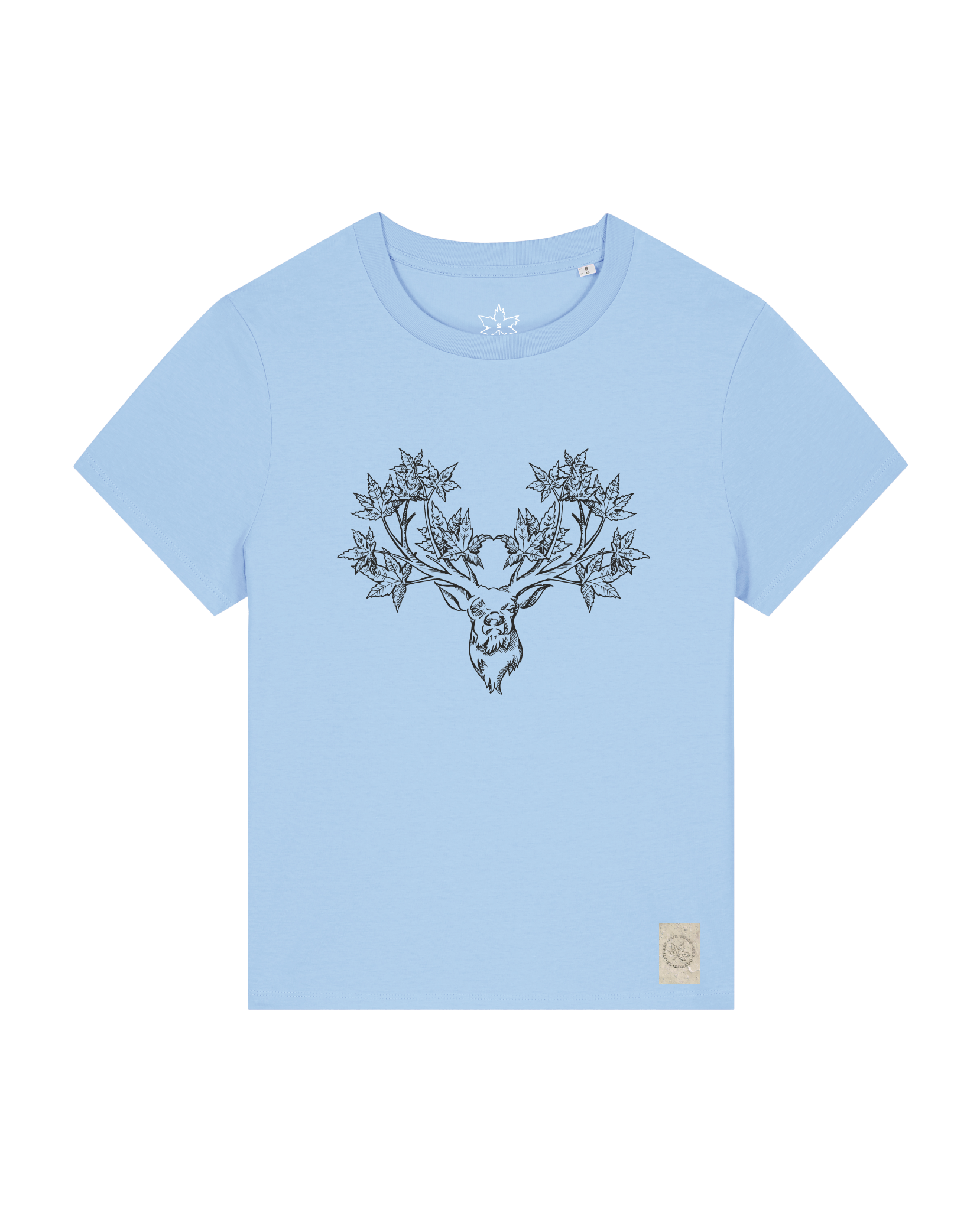 bio-female-medium fit-tshirt-king of wood-sttw172-lagune-front