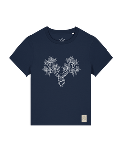 bio-female-medium fit-tshirt-king of wood-sttw172-marine-front