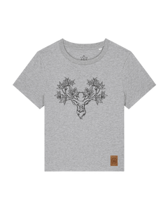 bio-female-medium fit-tshirt-king of wood-sttw172-mausgrau-front