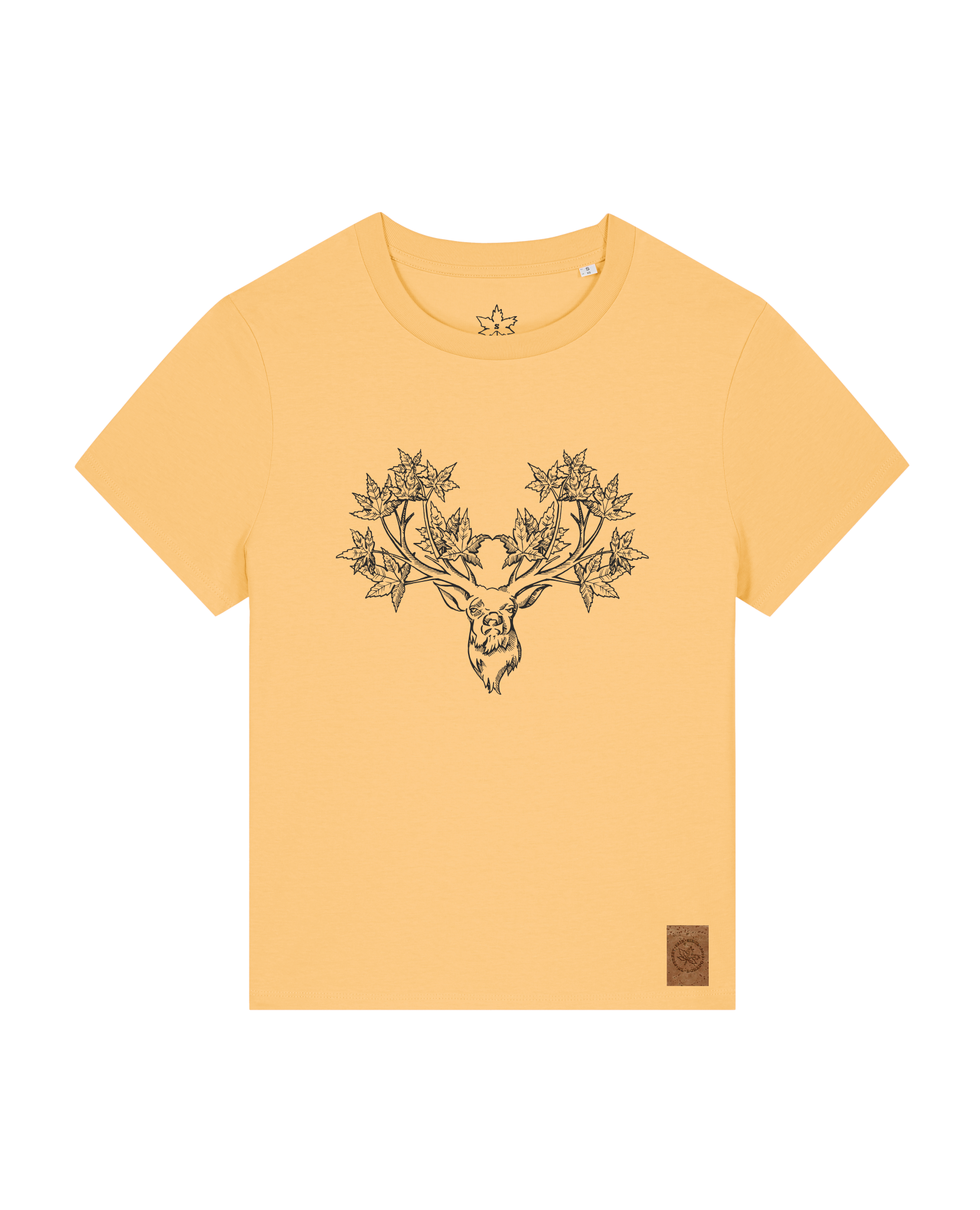 bio-female-medium fit-tshirt-king of wood-sttw172-senfkorn-front