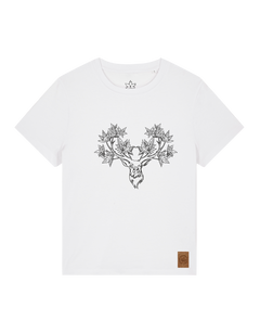 bio-female-medium fit-tshirt-king of wood-sttw172-weiß-front