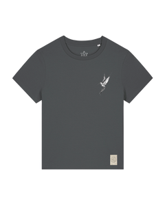 bio-female-medium fit-tshirt-kolibri (backprint)-sttw172-eisen-front