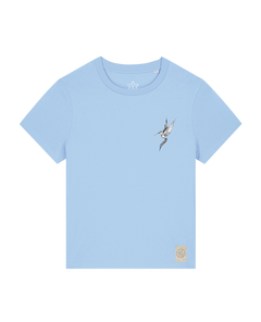 bio-female-medium fit-tshirt-kolibri (backprint)-sttw172-lagune-front