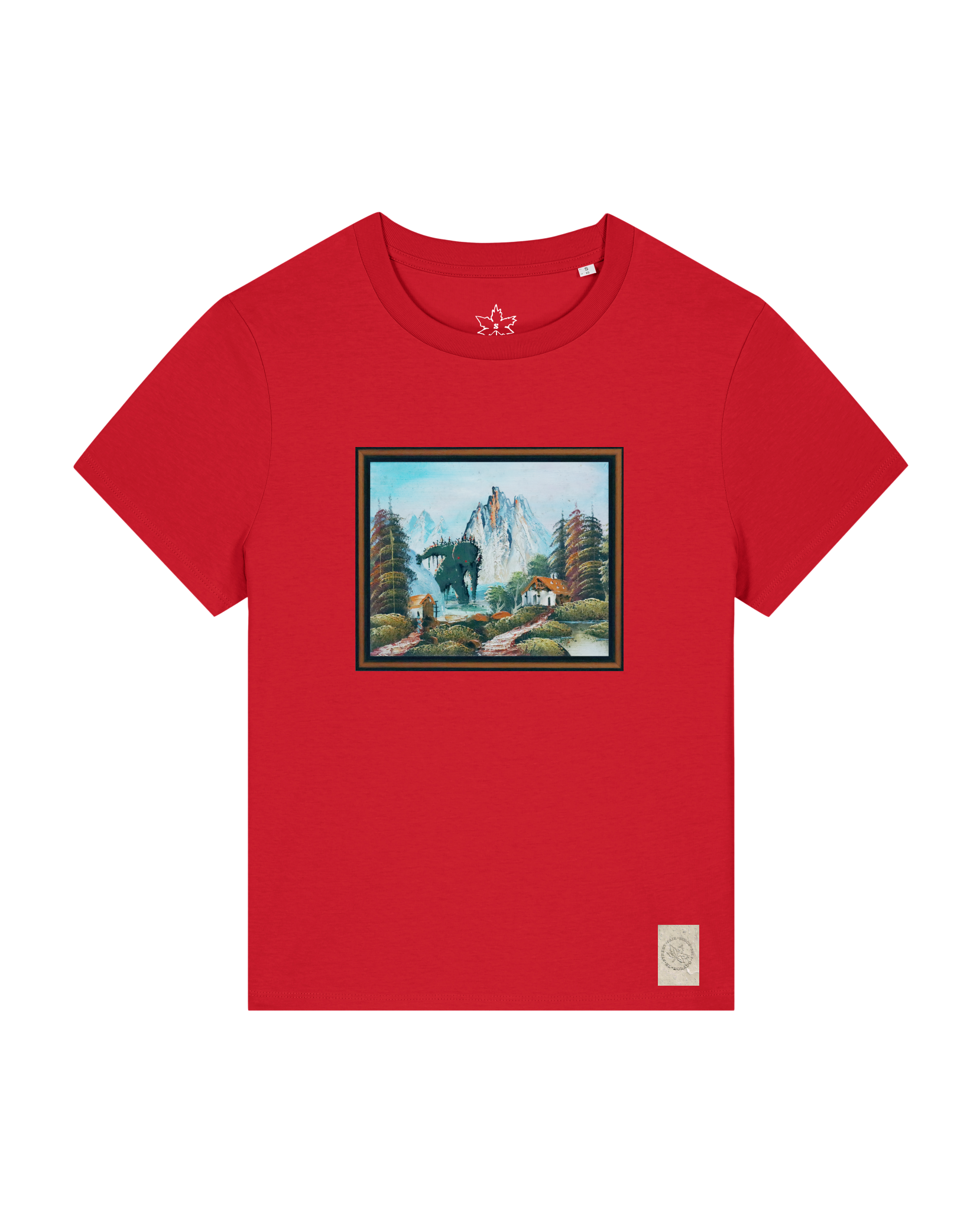 bio-female-medium fit-tshirt-krakonoš in holidays-sttw172-erdbeere-front