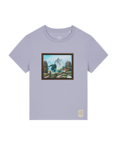 bio-female-medium fit-tshirt-krakonoš in holidays-sttw172-lavender-front