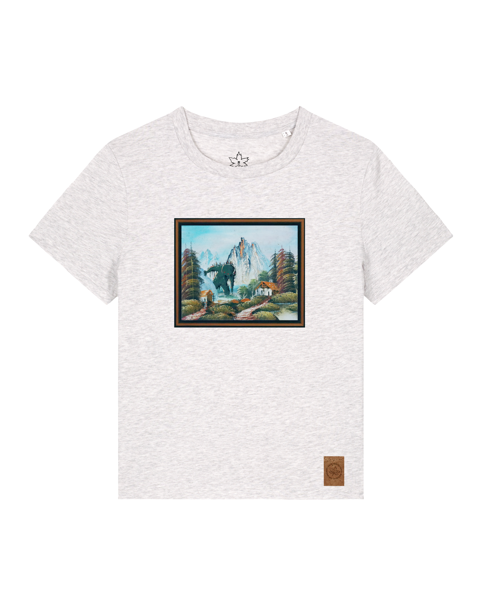 bio-female-medium fit-tshirt-krakonoš in holidays-sttw172-rennmaus-front