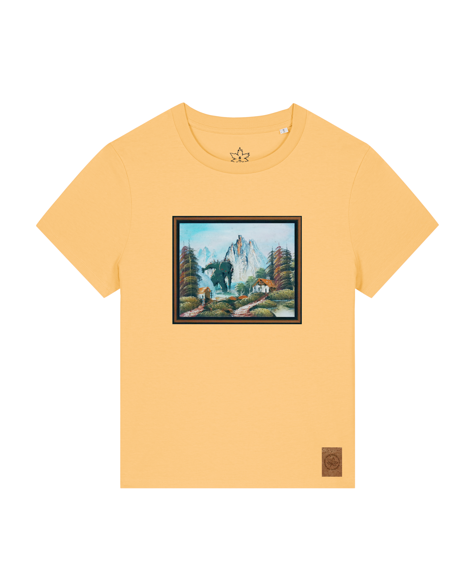 bio-female-medium fit-tshirt-krakonoš in holidays-sttw172-senfkorn-front