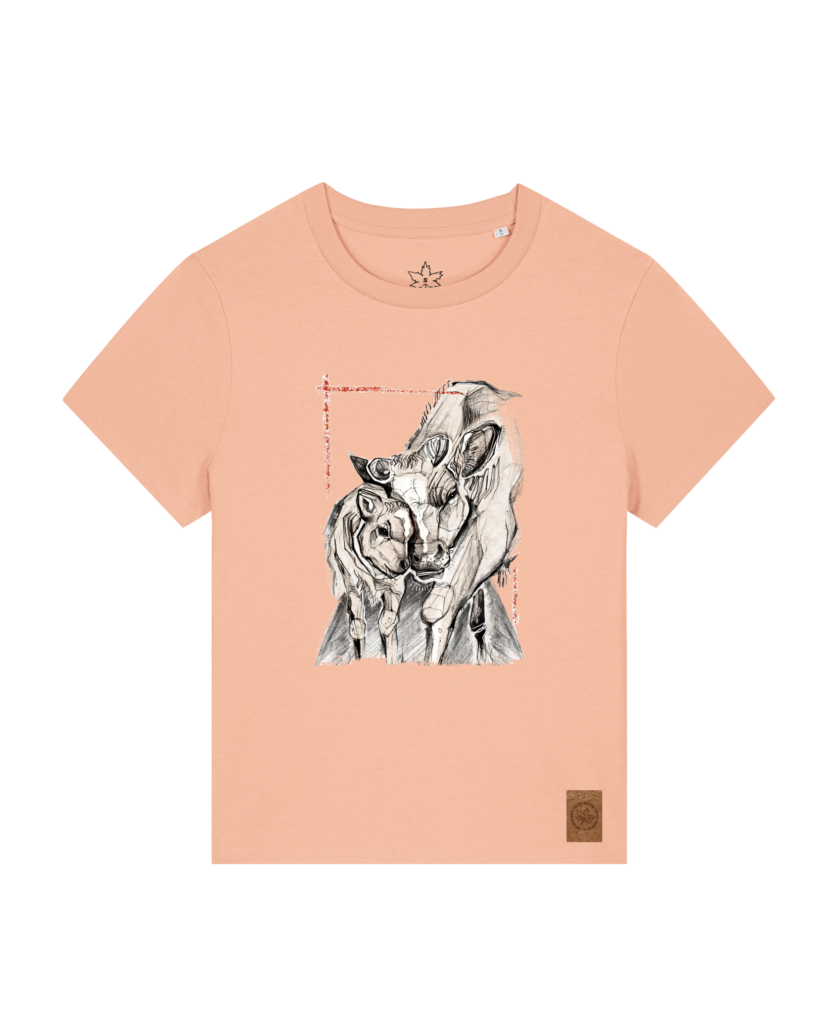 bio-female-medium fit-tshirt-kühe-sttw172-agyptische keramik-front