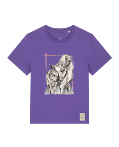 bio-female-medium fit-tshirt-kühe-sttw172-blaukraut-front