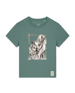 bio-female-medium fit-tshirt-kühe-sttw172-blautanne-front
