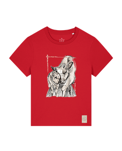bio-female-medium fit-tshirt-kühe-sttw172-erdbeere-front