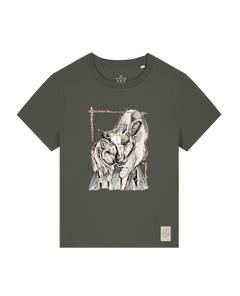 bio-female-medium fit-tshirt-kühe-sttw172-grunkohl-front