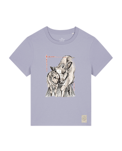 bio-female-medium fit-tshirt-kühe-sttw172-lavender-front