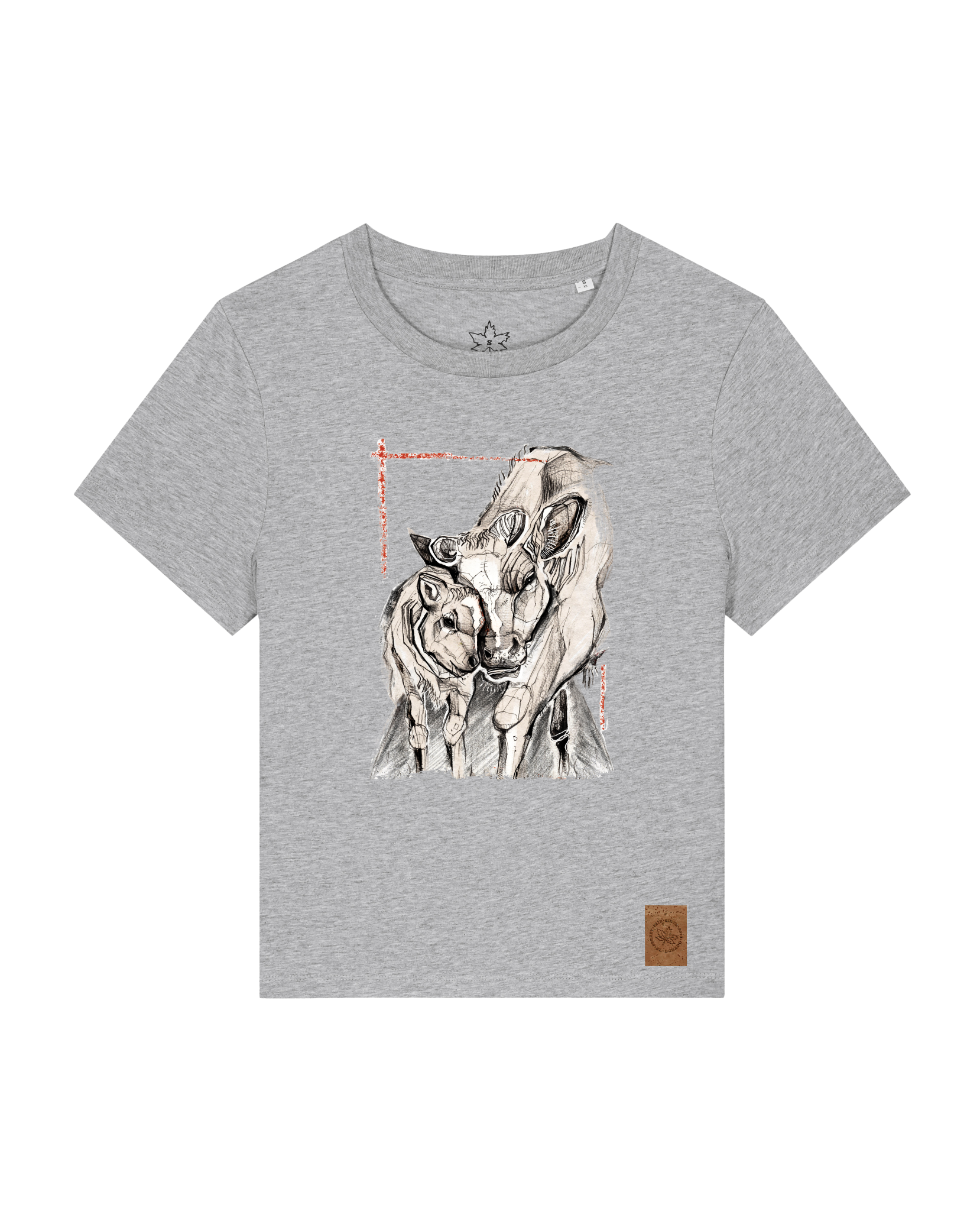 bio-female-medium fit-tshirt-kühe-sttw172-mausgrau-front
