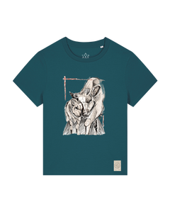 bio-female-medium fit-tshirt-kühe-sttw172-nordmanntanne-front