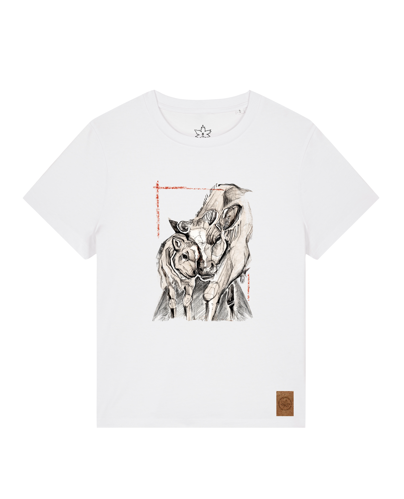 bio-female-medium fit-tshirt-kühe-sttw172-weiß-front
