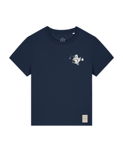 bio-female-medium fit-tshirt-lampionfisch (backprint)-sttw172-marine-front