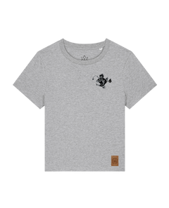bio-female-medium fit-tshirt-lampionfisch (backprint)-sttw172-mausgrau-front