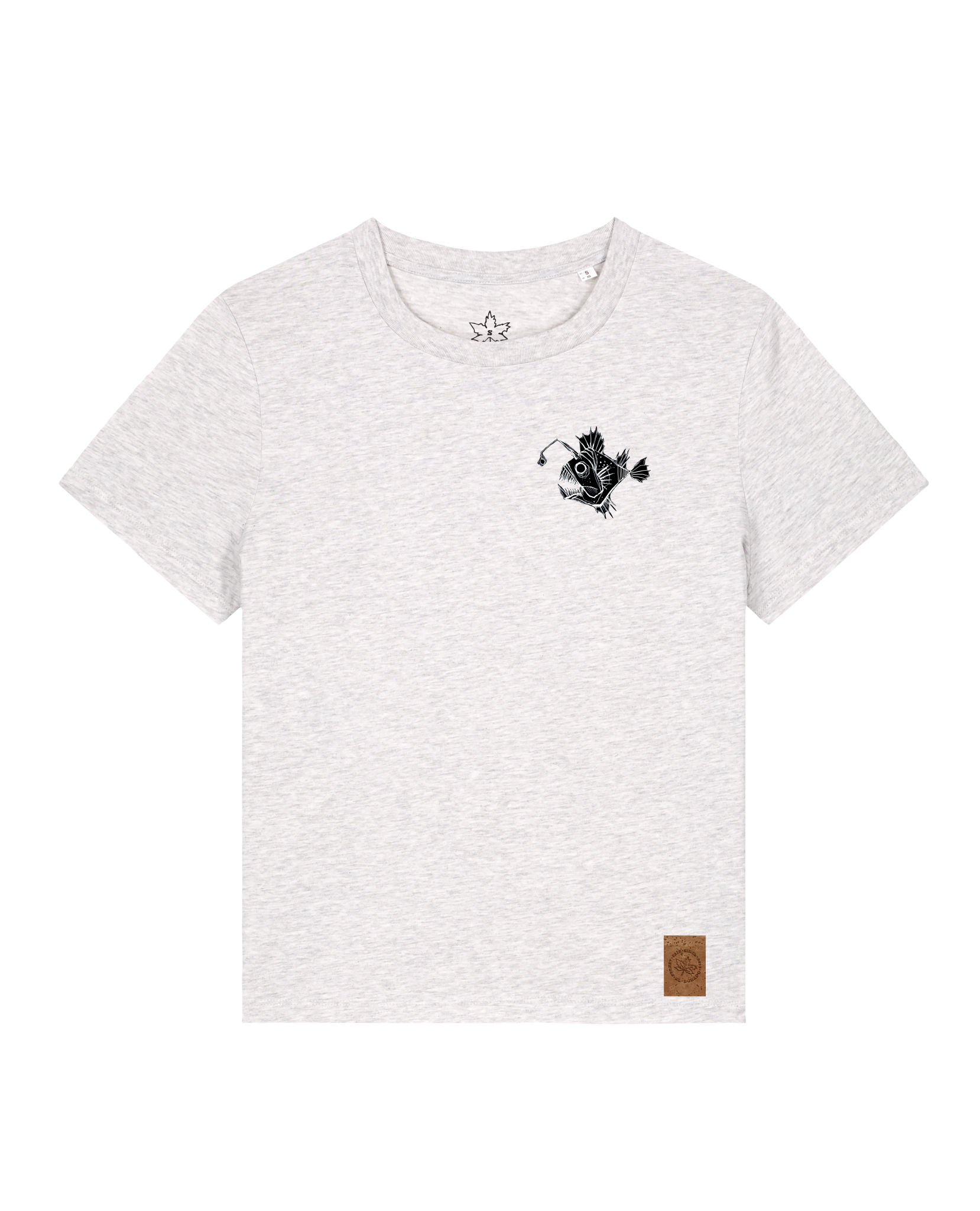 bio-female-medium fit-tshirt-lampionfisch (backprint)-sttw172-rennmaus-front