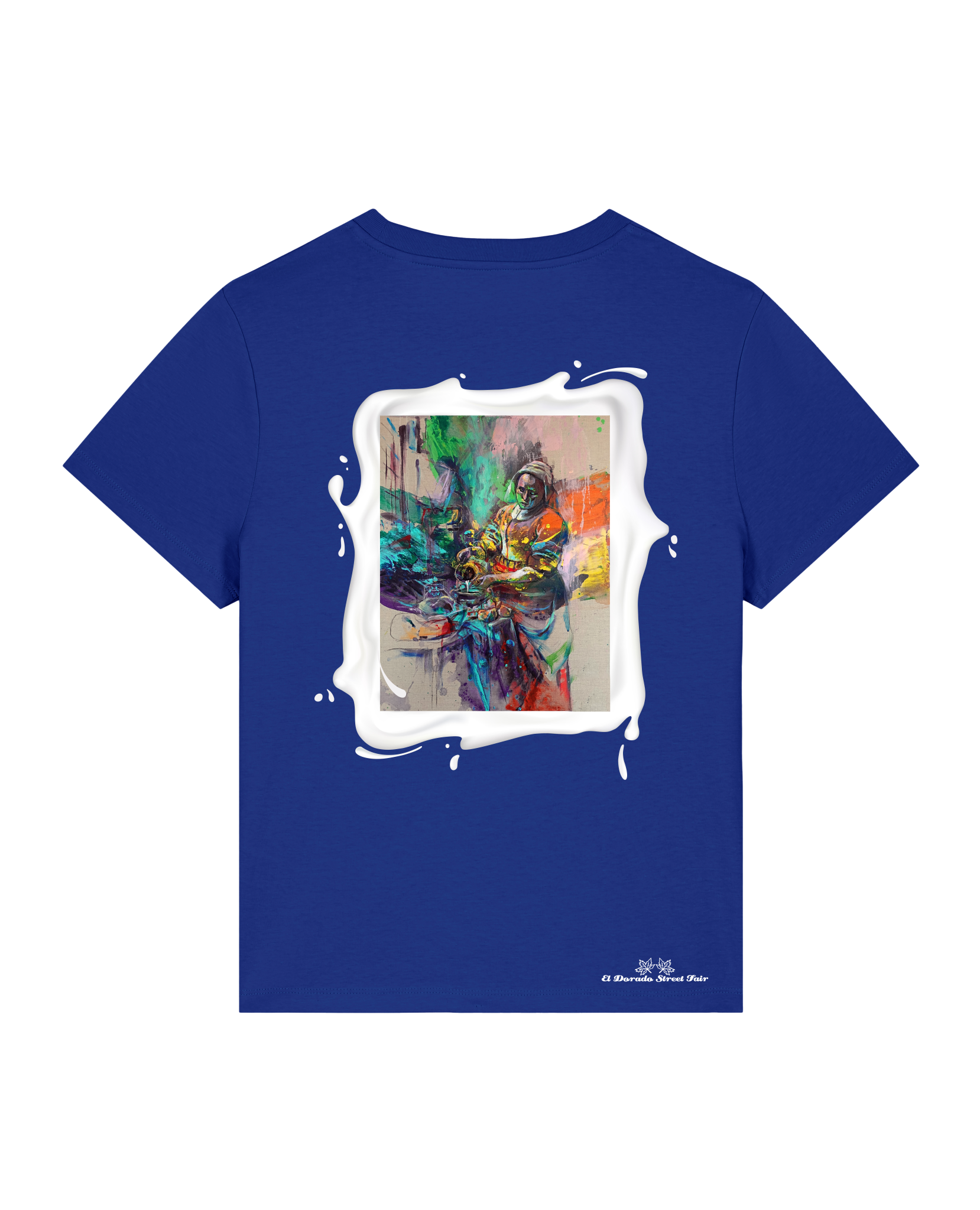 Bio Damen Medium Fit T-Shirt Milchmagd (Backprint)
