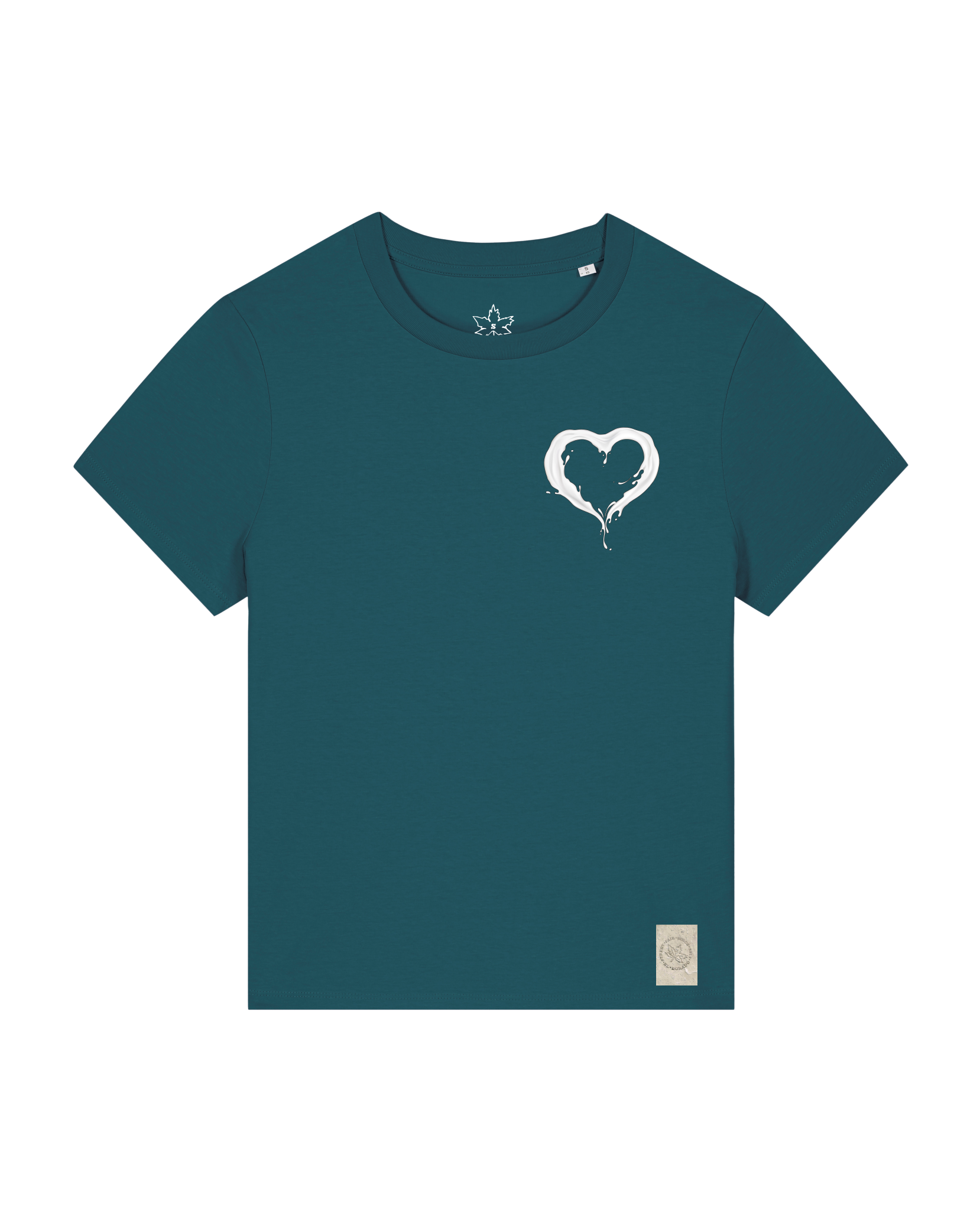 bio-female-medium fit-tshirt-milchmagd (backprint)-sttw172-nordmanntanne-front