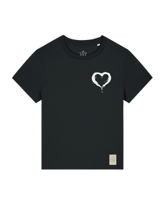 bio-female-medium fit-tshirt-milchmagd (backprint)-sttw172-schwarz-front