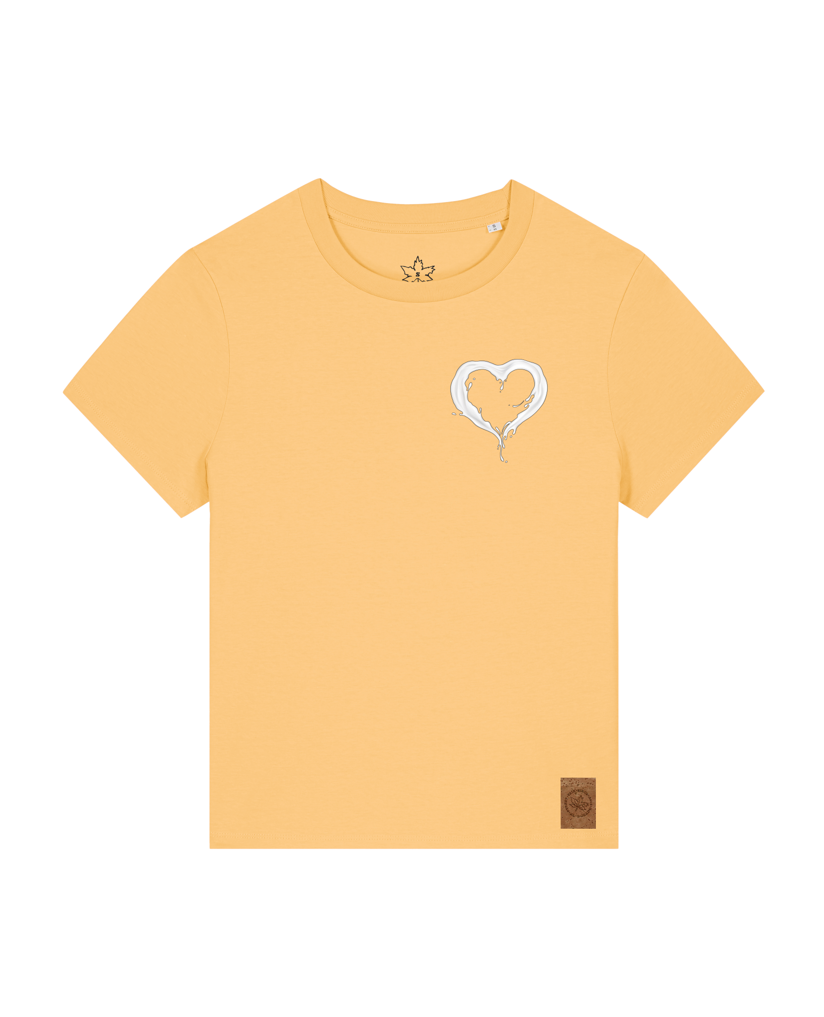 bio-female-medium fit-tshirt-milchmagd (backprint)-sttw172-senfkorn-front