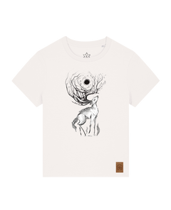 bio-female-medium fit-tshirt-moon deer-sttw172-bio ei-front