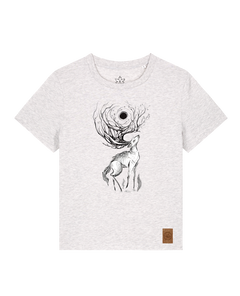 bio-female-medium fit-tshirt-moon deer-sttw172-rennmaus-front