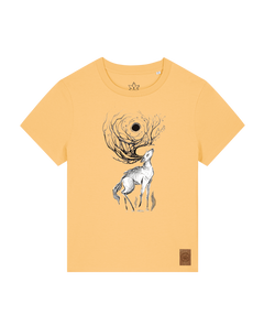 bio-female-medium fit-tshirt-moon deer-sttw172-senfkorn-front