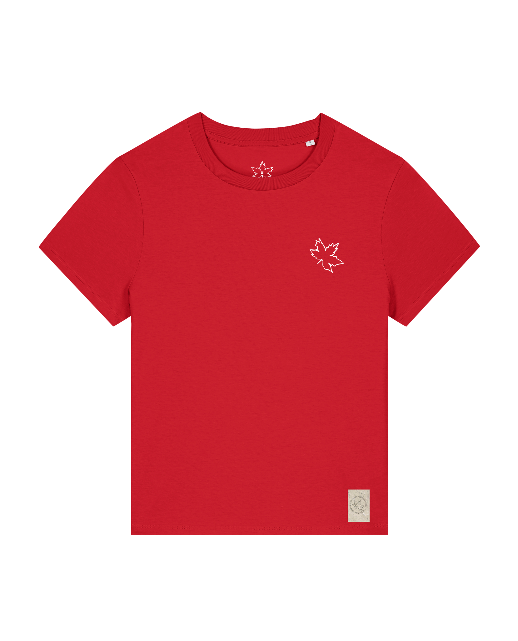 bio-female-medium fit-tshirt-nature prayer (backprint)-sttw172-erdbeere-front