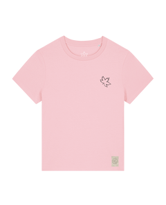 bio-female-medium fit-tshirt-nature prayer (backprint)-sttw172-flamingo-front
