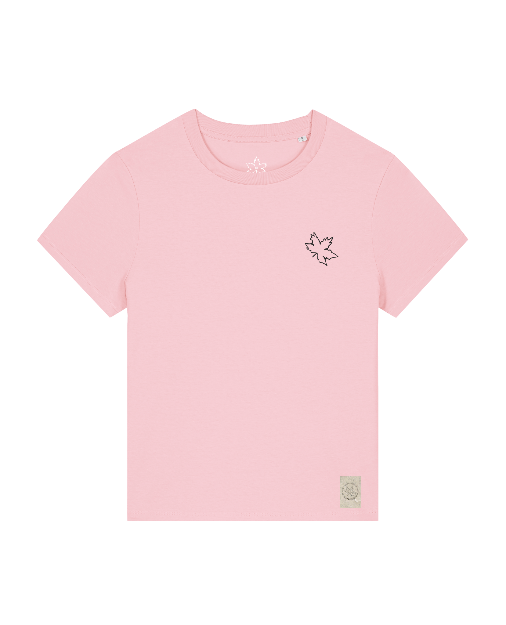 bio-female-medium fit-tshirt-nature prayer (backprint)-sttw172-flamingo-front