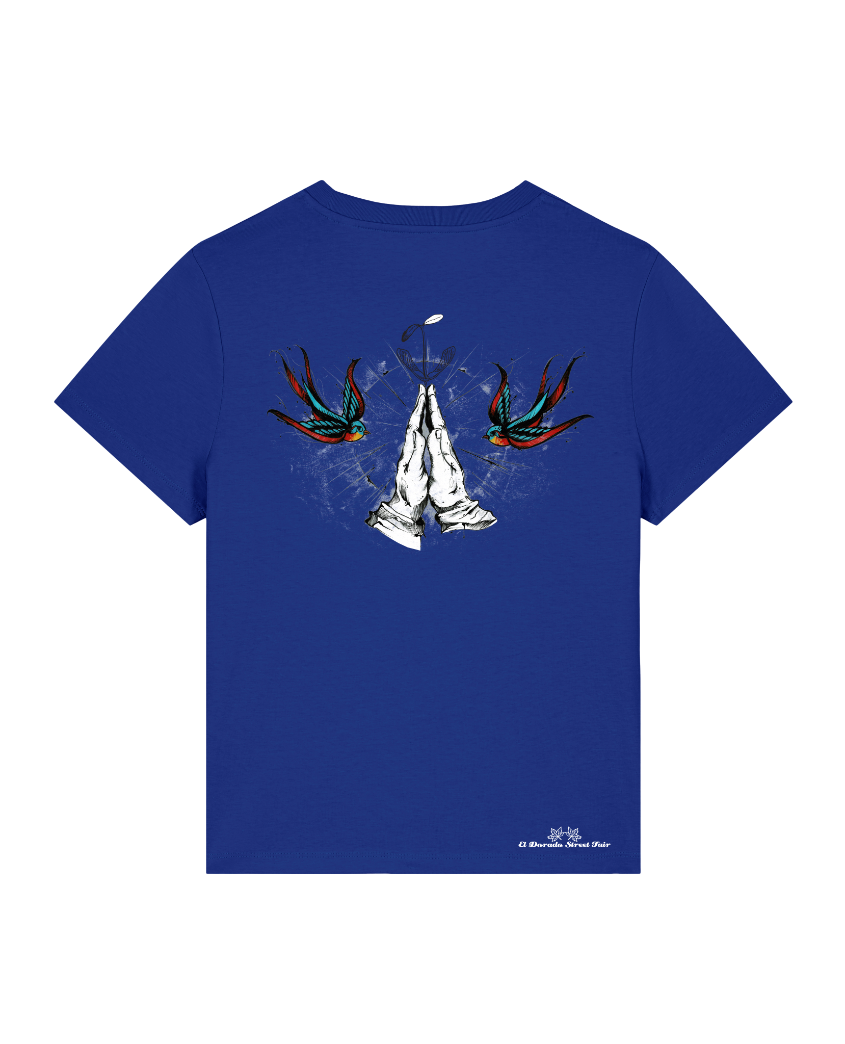Bio Damen Medium Fit T-Shirt Nature Prayer (Backprint)