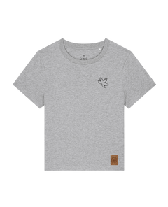 bio-female-medium fit-tshirt-nature prayer (backprint)-sttw172-mausgrau-front