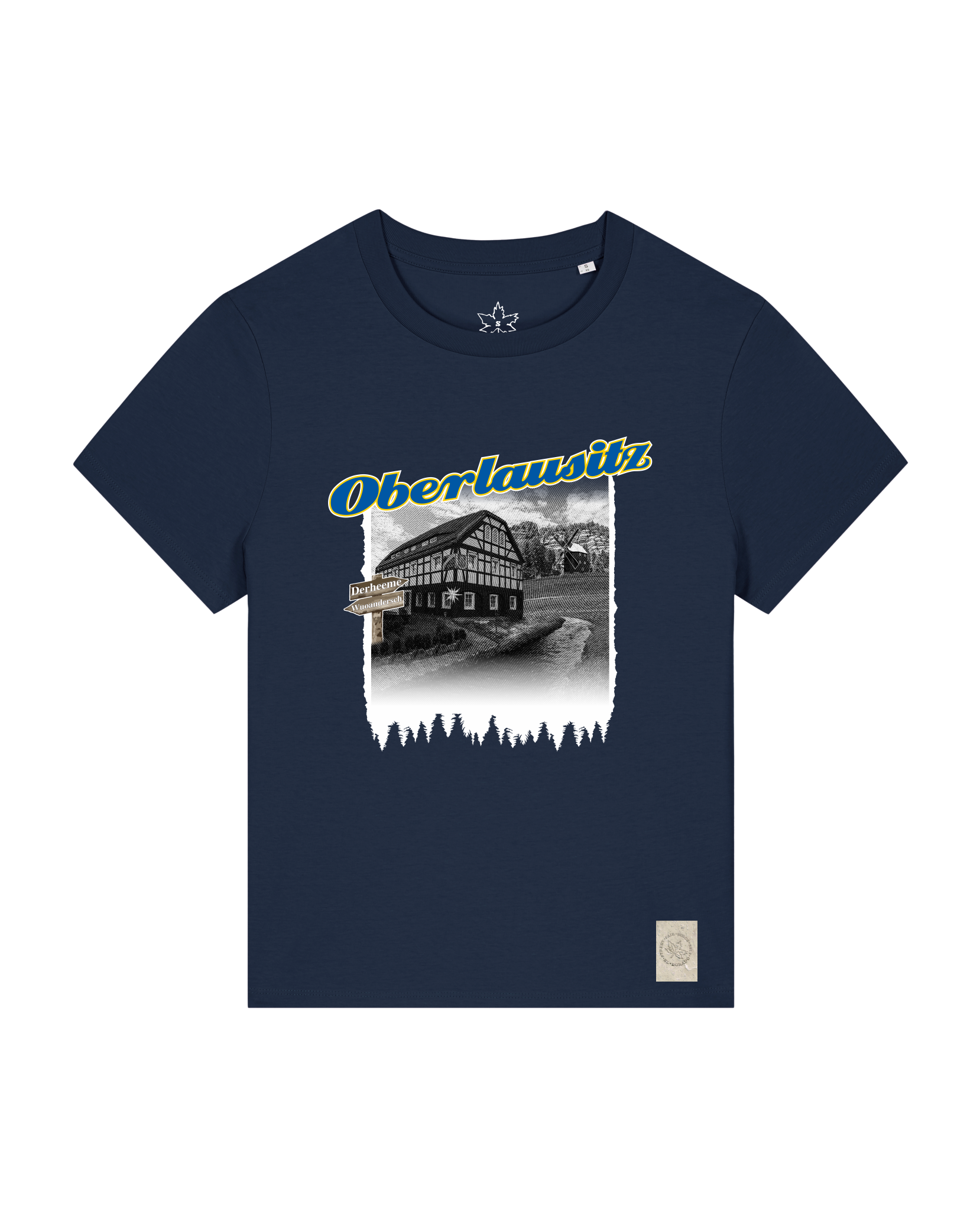 bio-female-medium fit-tshirt-oberlausitz-sttw172-marine-front
