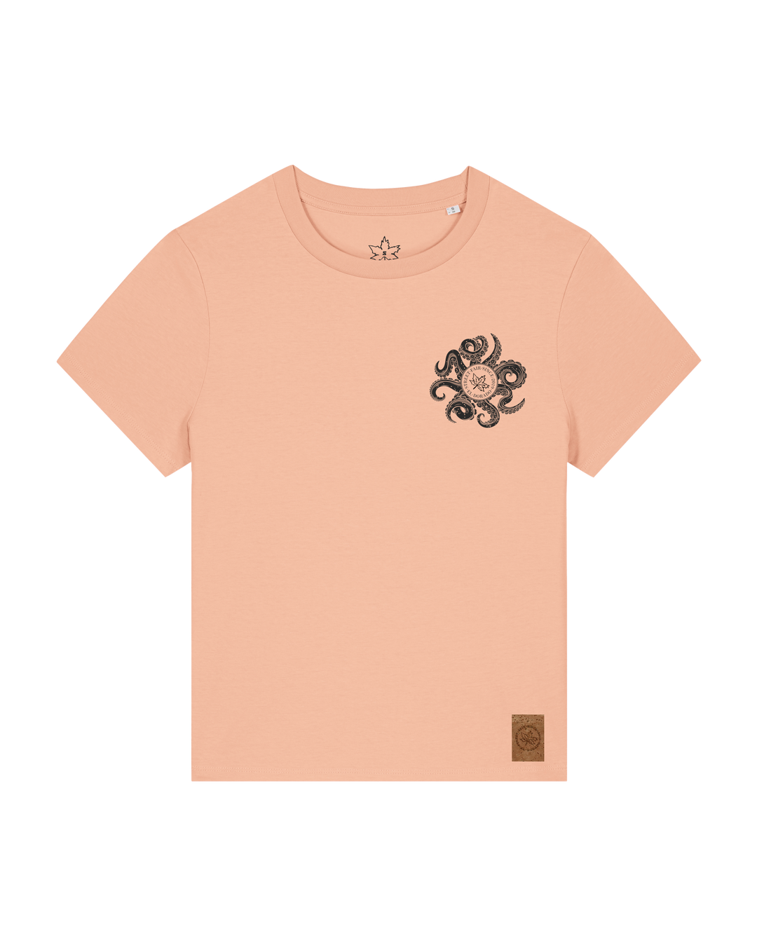 bio-female-medium fit-tshirt-octo (backprint)-sttw172-agyptische keramik-front