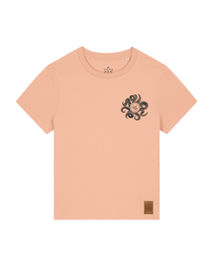 bio-female-medium fit-tshirt-octo (backprint)-sttw172-agyptische keramik-front