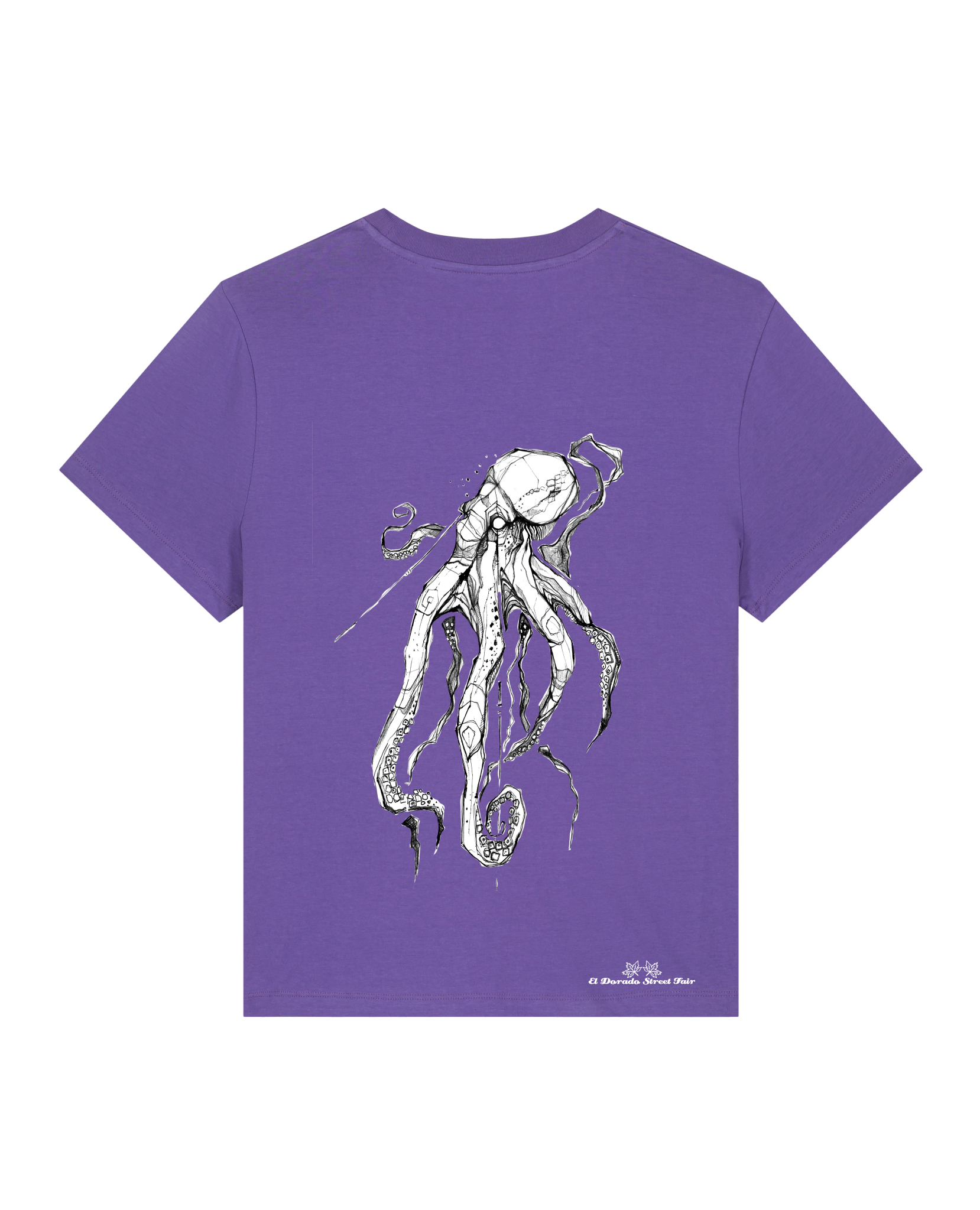 Bio Damen Medium Fit T-Shirt Octo (Backprint)